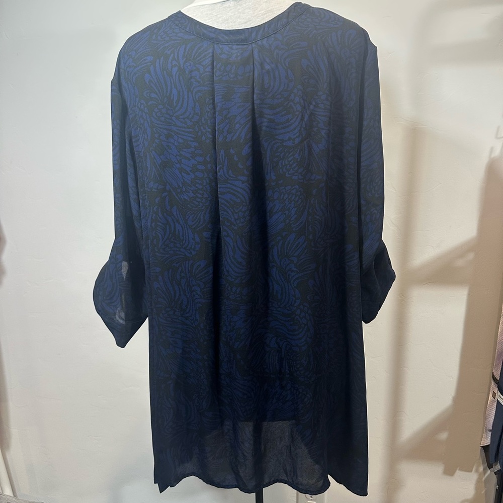 Torrid Women's Plus Size Dress Blue Patterned - image 4